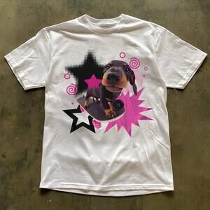 Style Cute Wiener Dog Star White T Shirt